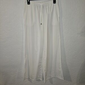 Coolibar Pants Women's Small Lumaleo Beach Sun Protection UPF 50+ White Wide Leg